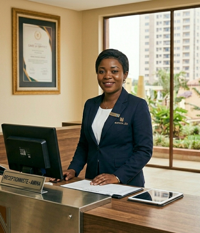 Lauriane KASONGO - Réceptionniste